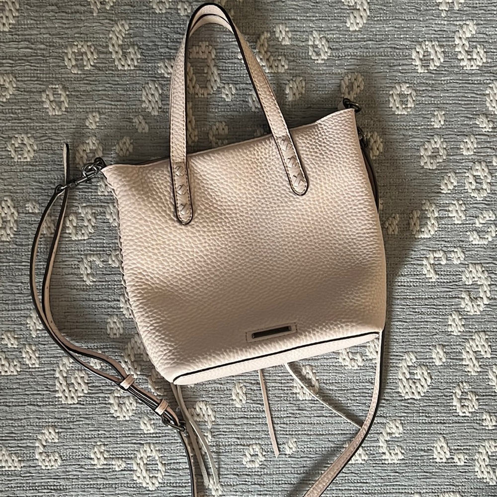 Rebecca Minkoff light pink bucket bag